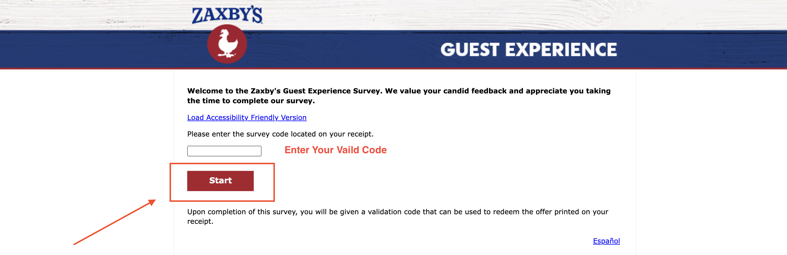 Zaxbyslistens Guest Experience Survey - Welcome