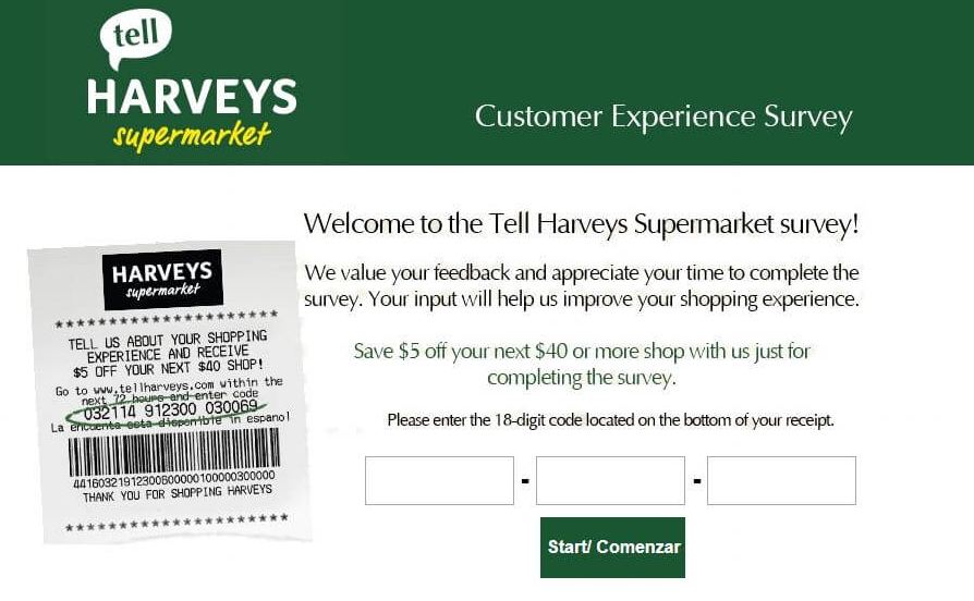 Harveysfeedback survey