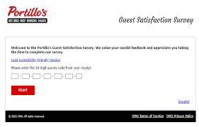 portillos.com/survey - Portillo's Guest Satisfaction Survey to Win Free Fries