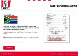KFC South Africa Guest Survey